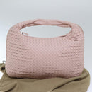 BOTTEGA VENETA INTRECCIATO Hobo Shoulder Bag Leather Pink Auth yk14854AM-12