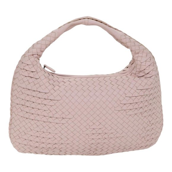 BOTTEGA VENETA INTRECCIATO Hobo Shoulder Bag Leather Pink Auth yk14854AM