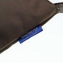 BURBERRY Nova Check Blue Label Shoulder Bag Nylon Beige Silver Auth yk14865-14