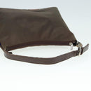 BURBERRY Nova Check Blue Label Shoulder Bag Nylon Beige Silver Auth yk14865-7