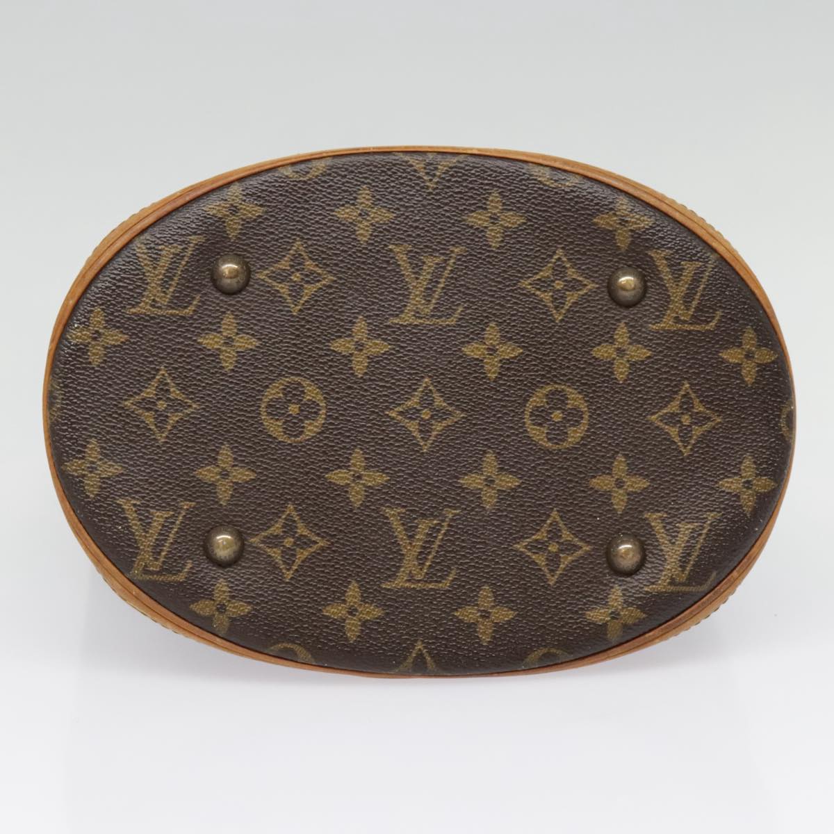 LOUIS VUITTON Monogram Bucket PM Shoulder Bag M42238 LV Auth yk14880