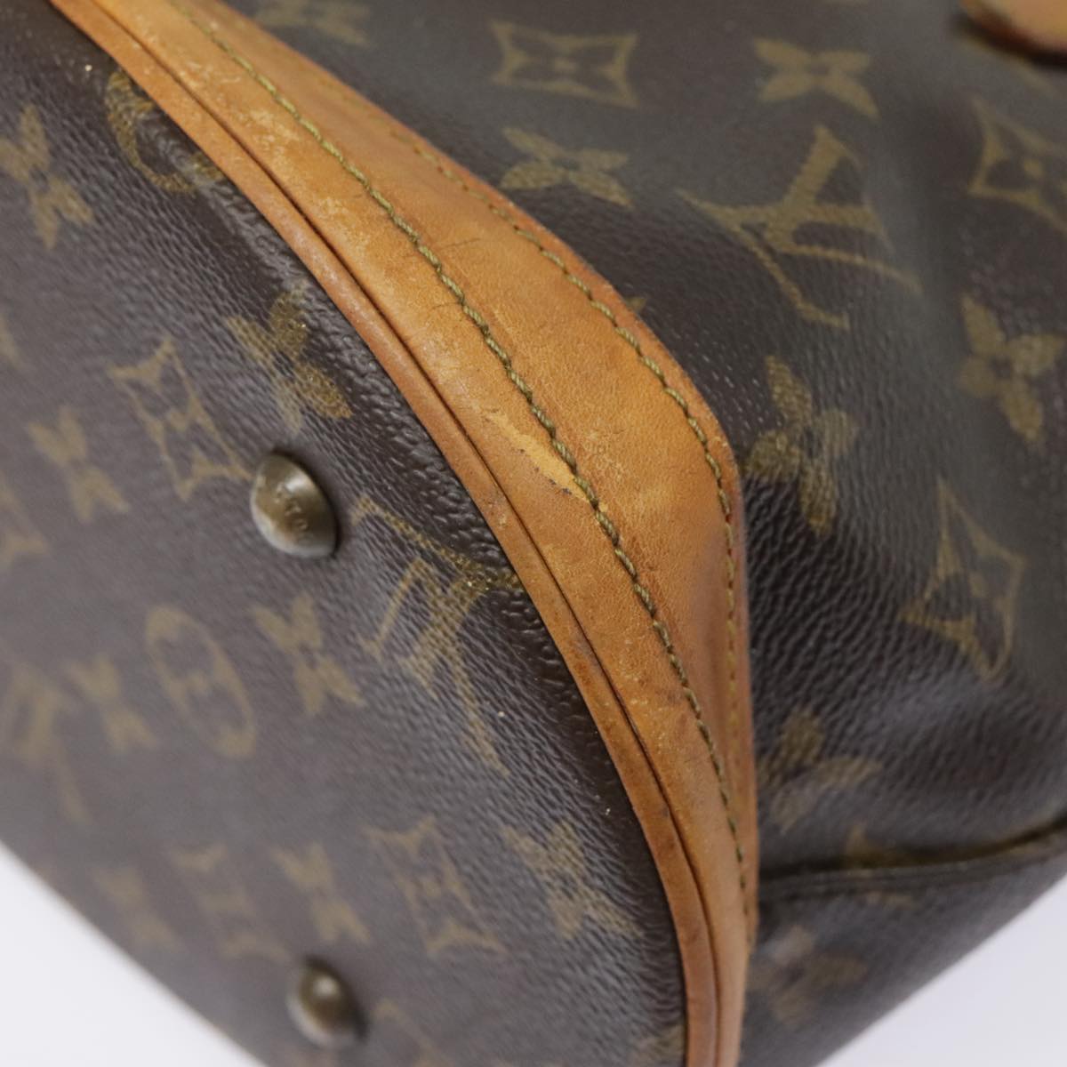 LOUIS VUITTON Monogram Bucket PM Shoulder Bag M42238 LV Auth yk14880