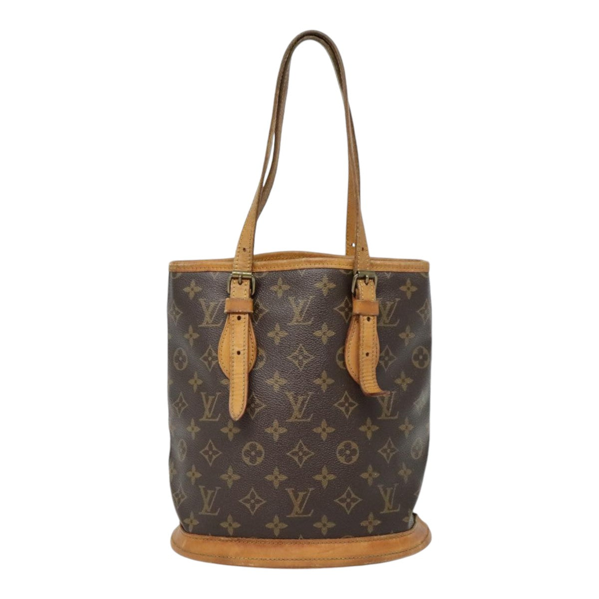 LOUIS VUITTON Monogram Bucket PM Shoulder Bag M42238 LV Auth yk14880