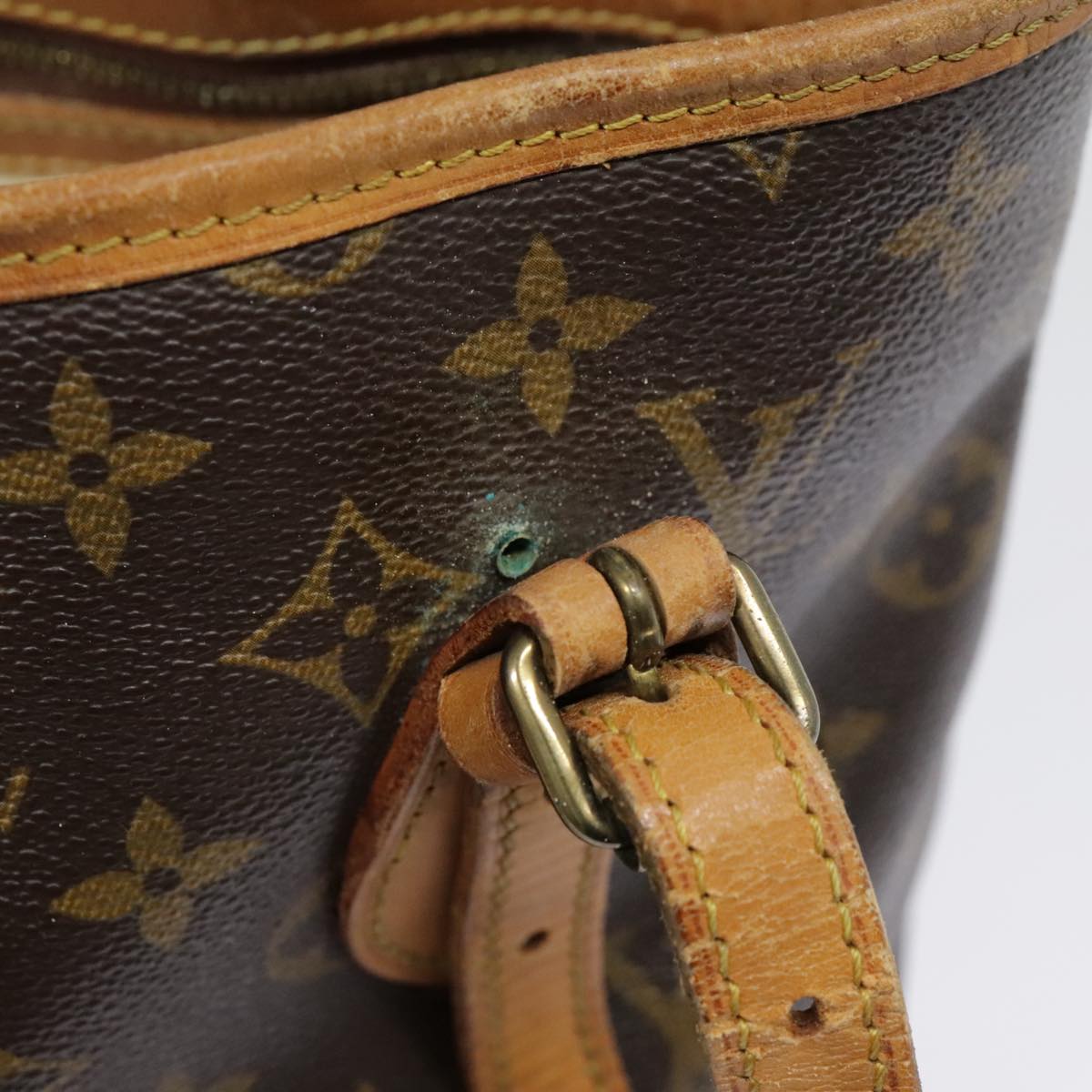 LOUIS VUITTON Monogram Bucket PM Shoulder Bag M42238 LV Auth yk14880