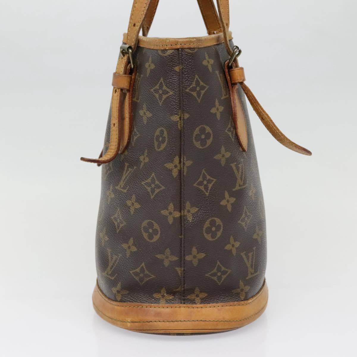 LOUIS VUITTON Monogram Bucket PM Shoulder Bag M42238 LV Auth yk14880