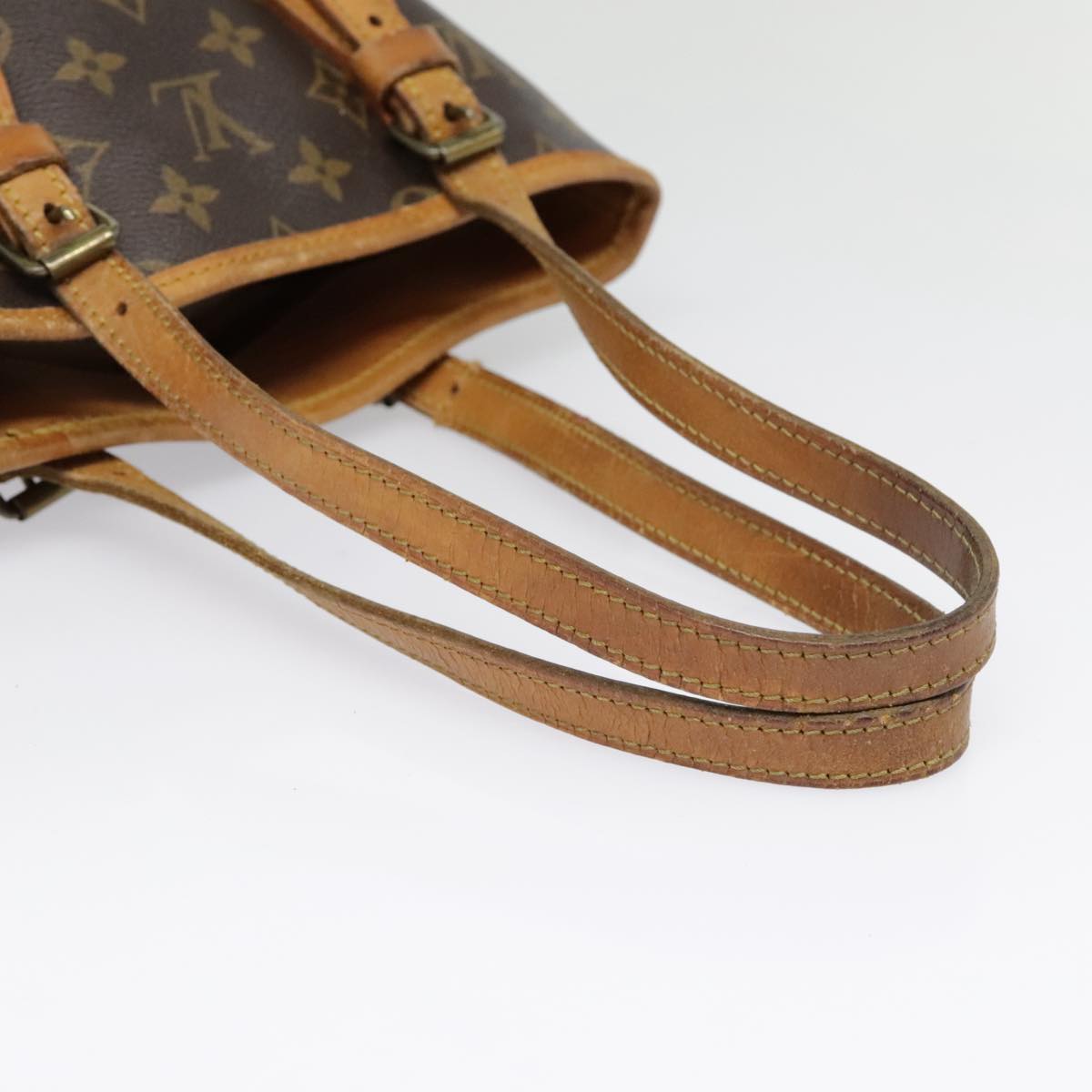 LOUIS VUITTON Monogram Bucket PM Shoulder Bag M42238 LV Auth yk14880