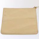 CHANEL COCO Mark Chain Tote Bag Straw Leather Beige Gold CC Auth yk14915-20