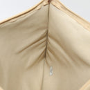 CHANEL COCO Mark Chain Tote Bag Straw Leather Beige Gold CC Auth yk14915-25