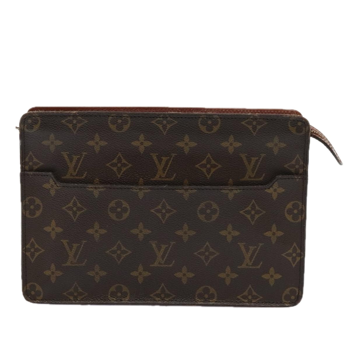 LOUIS VUITTON Monogram Pochette Homme Clutch Bag M51795 LV Auth yk14917