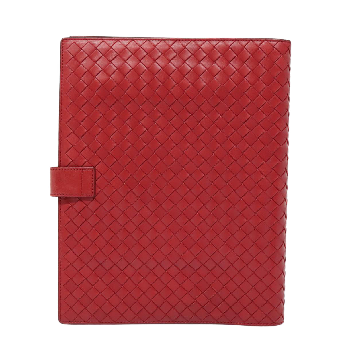 BOTTEGA VENETA INTRECCIATO Day Planner Cover Leather Red 181727 Auth yk14925 - 0