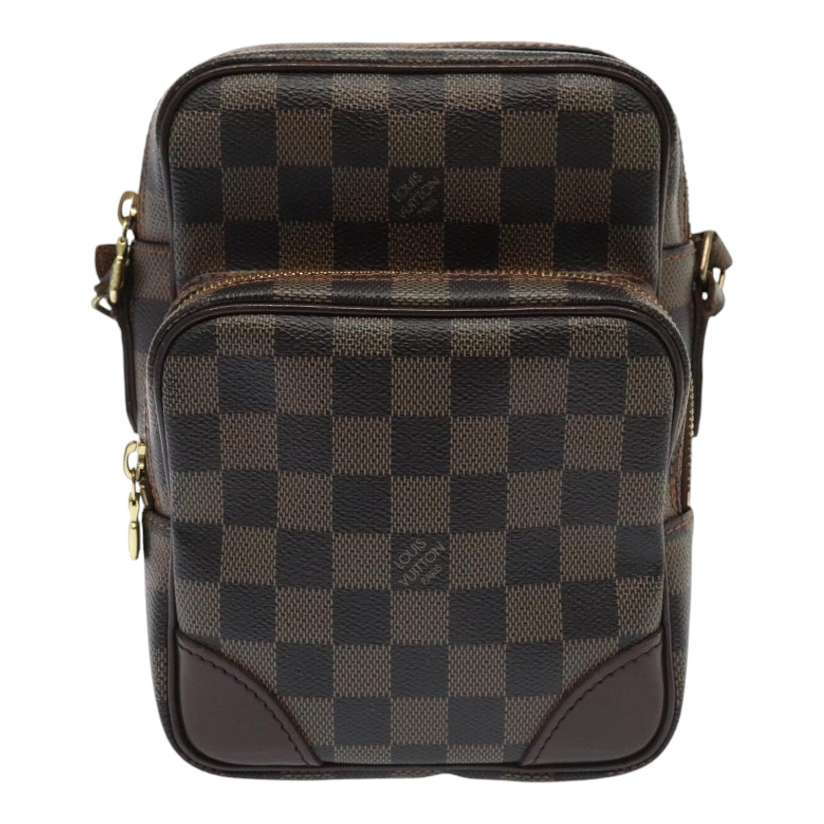 LOUIS VUITTON Damier Ebene Amazon Shoulder Bag SPO N48074 LV Auth yk14928