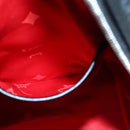 MCM Vicetos Logogram Studs Backpack PVC Black Silver Auth yk14954-27