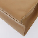 CHANEL Turn Lock Shoulder Bag Caviar Skin Beige Gold CC Auth yk14960A-15