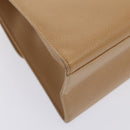 CHANEL Turn Lock Shoulder Bag Caviar Skin Beige Gold CC Auth yk14960A-16