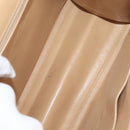 CHANEL Turn Lock Shoulder Bag Caviar Skin Beige Gold CC Auth yk14960A-10