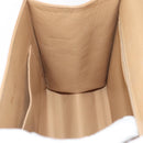 CHANEL Turn Lock Shoulder Bag Caviar Skin Beige Gold CC Auth yk14960A-21