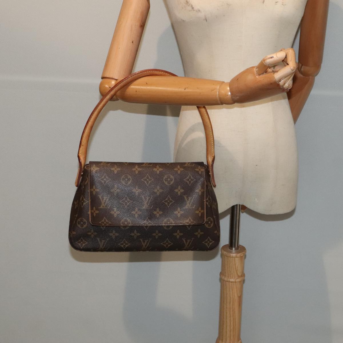 LOUIS VUITTON Monogram Mini Looping Shoulder Bag M51147 LV Auth yk15000