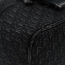 Christian Dior Trotter Canvas Vanity Chain Pouch Black Silver Auth yk15034-15