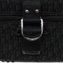Christian Dior Trotter Canvas Vanity Chain Pouch Black Silver Auth yk15034-18