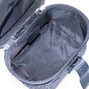 Christian Dior Trotter Canvas Vanity Chain Pouch Black Silver Auth yk15034-11