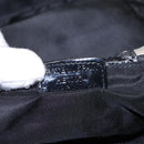 Christian Dior Trotter Canvas Vanity Chain Pouch Black Silver Auth yk15034-12