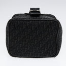 Christian Dior Trotter Canvas Vanity Chain Pouch Black Silver Auth yk15034-5