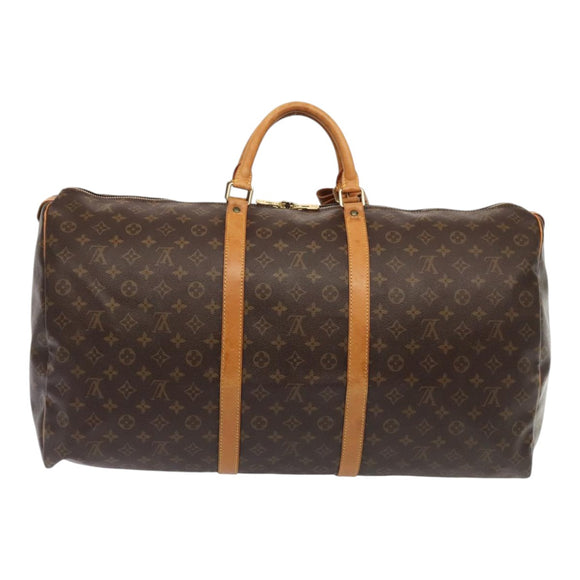 LOUIS VUITTON Monogram Keepall 60 Boston Bag M41422 LV Auth yk15050