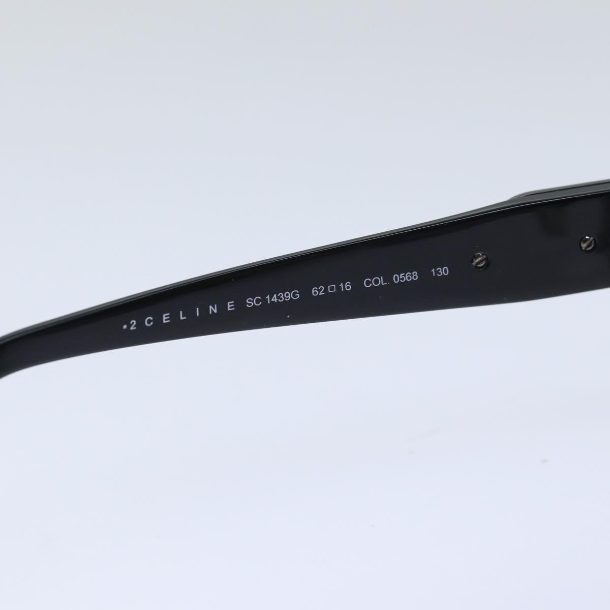 CELINE Sunglasses plastic Black Auth yk15063