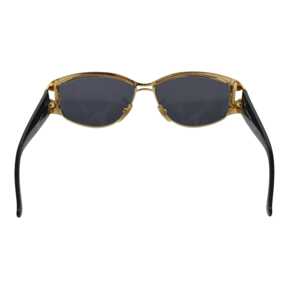 VERSACE Sunglasses metal Gold Auth yk15065