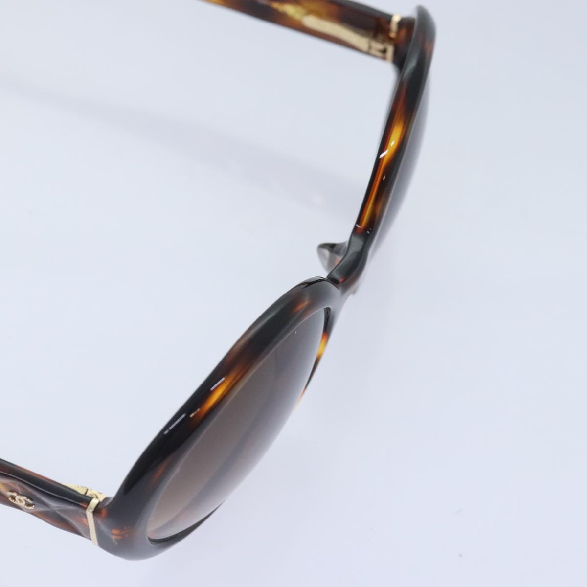 Christian Dior Sunglasses Plastic Brown Gold Auth yk15068