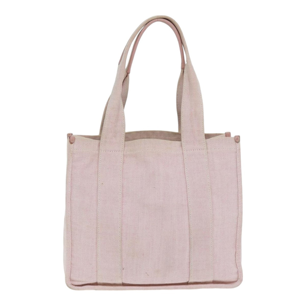 PRADA Tote Bag Canvas Pink Silver Auth yk15069 - 0