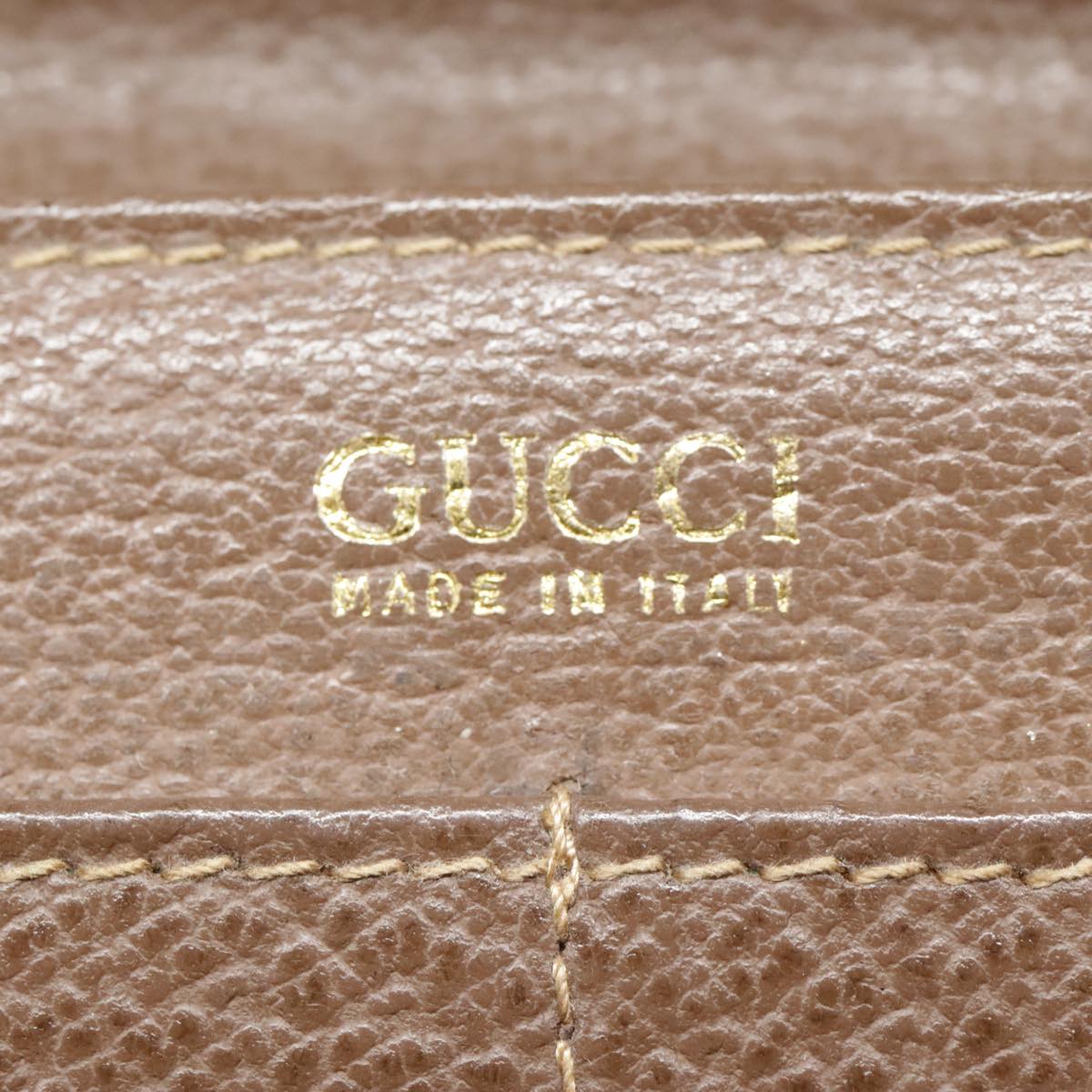 GUCCI GG Supreme Long Wallet PVC Leather Beige 034 416 Auth yk15092