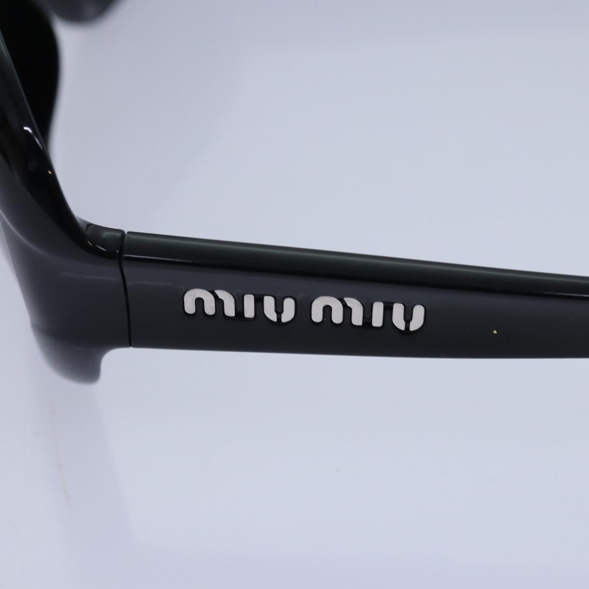 Miu Miu Sunglasses plastic Black Auth yk15106