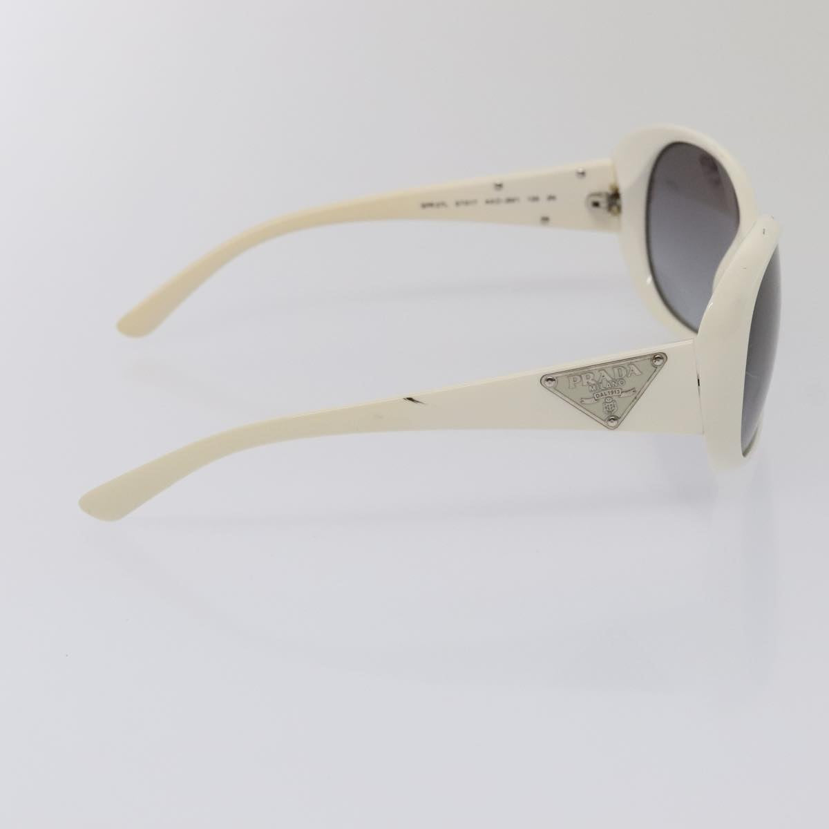 PRADA Sunglasses plastic White Auth yk15111