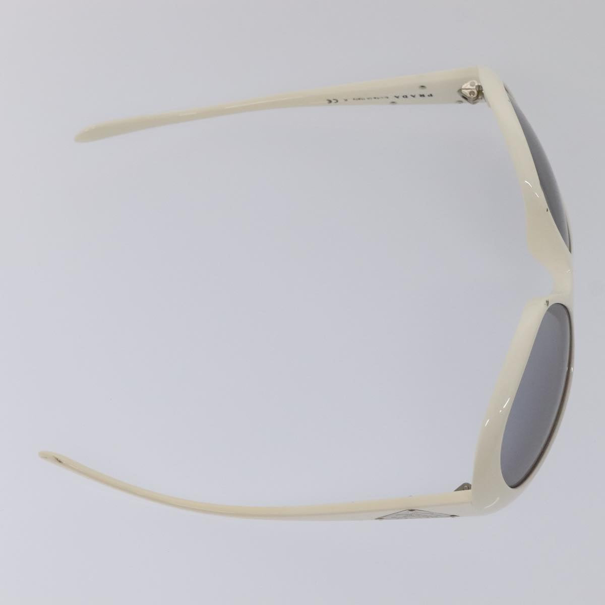 PRADA Sunglasses plastic White Auth yk15111