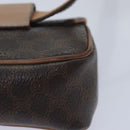 CELINE Macadam Canvas Waist bag PVC Leather Brown Gold Auth yk15121-14