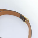 CELINE Macadam Canvas Waist bag PVC Leather Brown Gold Auth yk15121-8