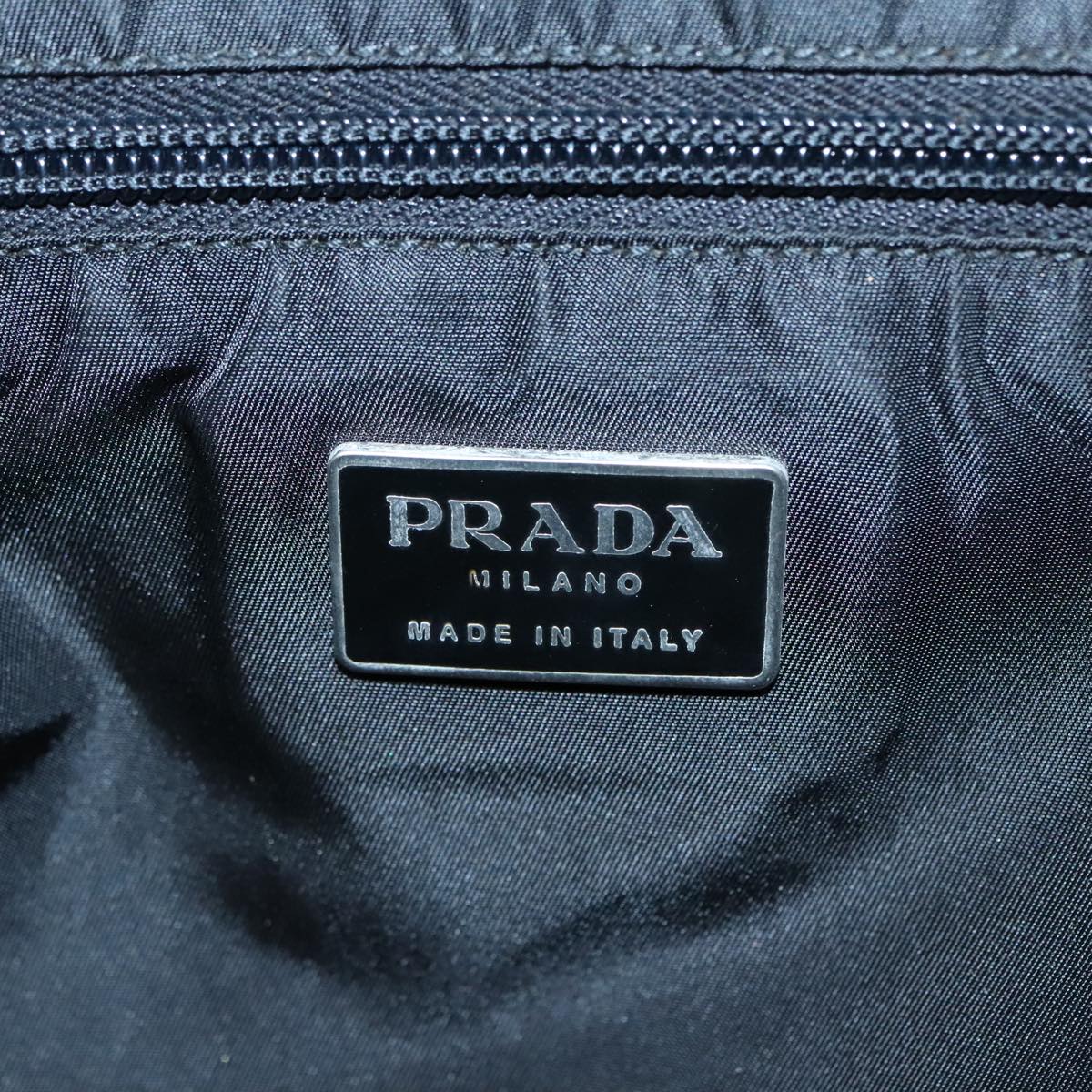 PRADA Hand Bag Nylon Black Auth yk15127