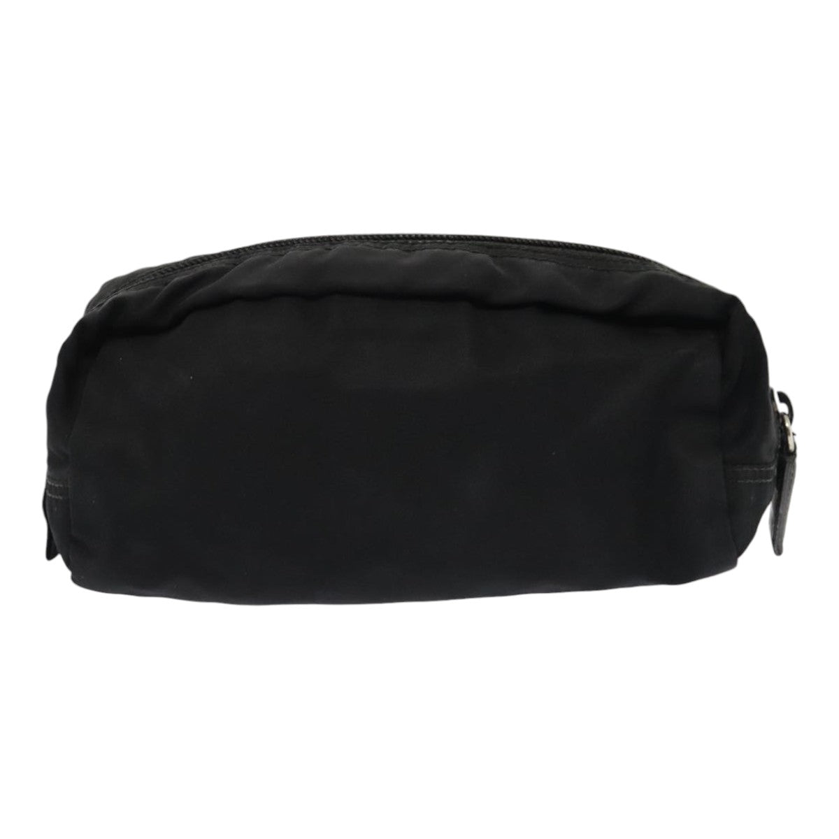 PRADA Pouch Nylon Black Silver Auth yk15131 - 0