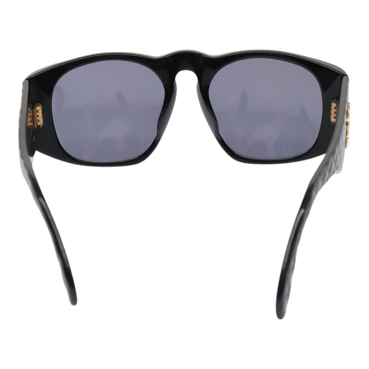 CHANEL Sunglasses plastic Black CC Auth yk15137