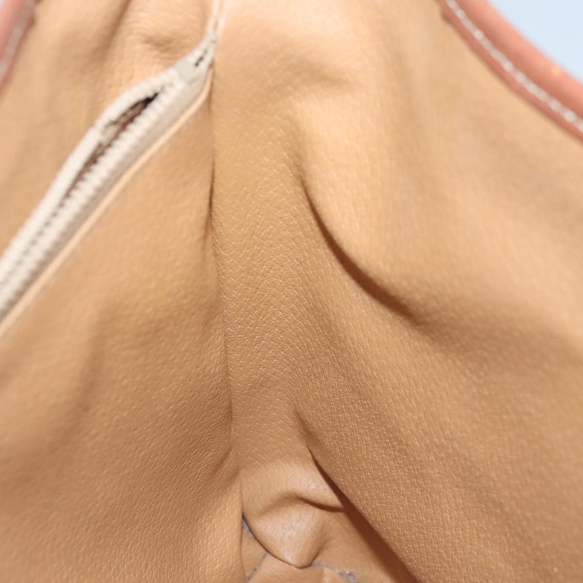 CELINE Macadam Canvas Tote Bag Coated Canvas Beige Auth yk15143