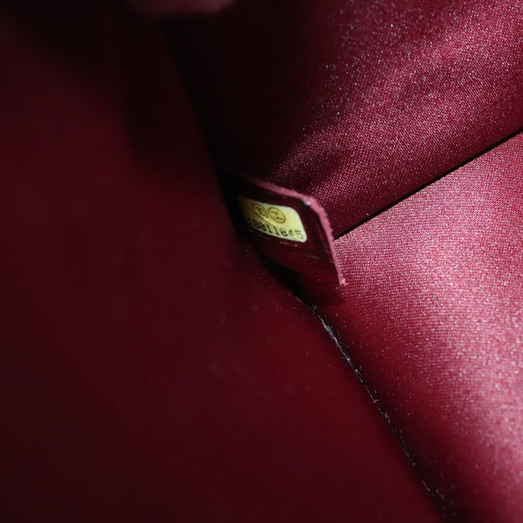 CHANEL Matelasse  COCO Mark Chain Bag Lamb Skin Black Gold CC Auth yk15214AV