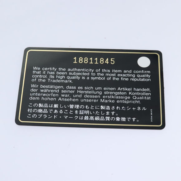 CHANEL Matelasse  COCO Mark Chain Bag Lamb Skin Black Gold CC Auth yk15214AV