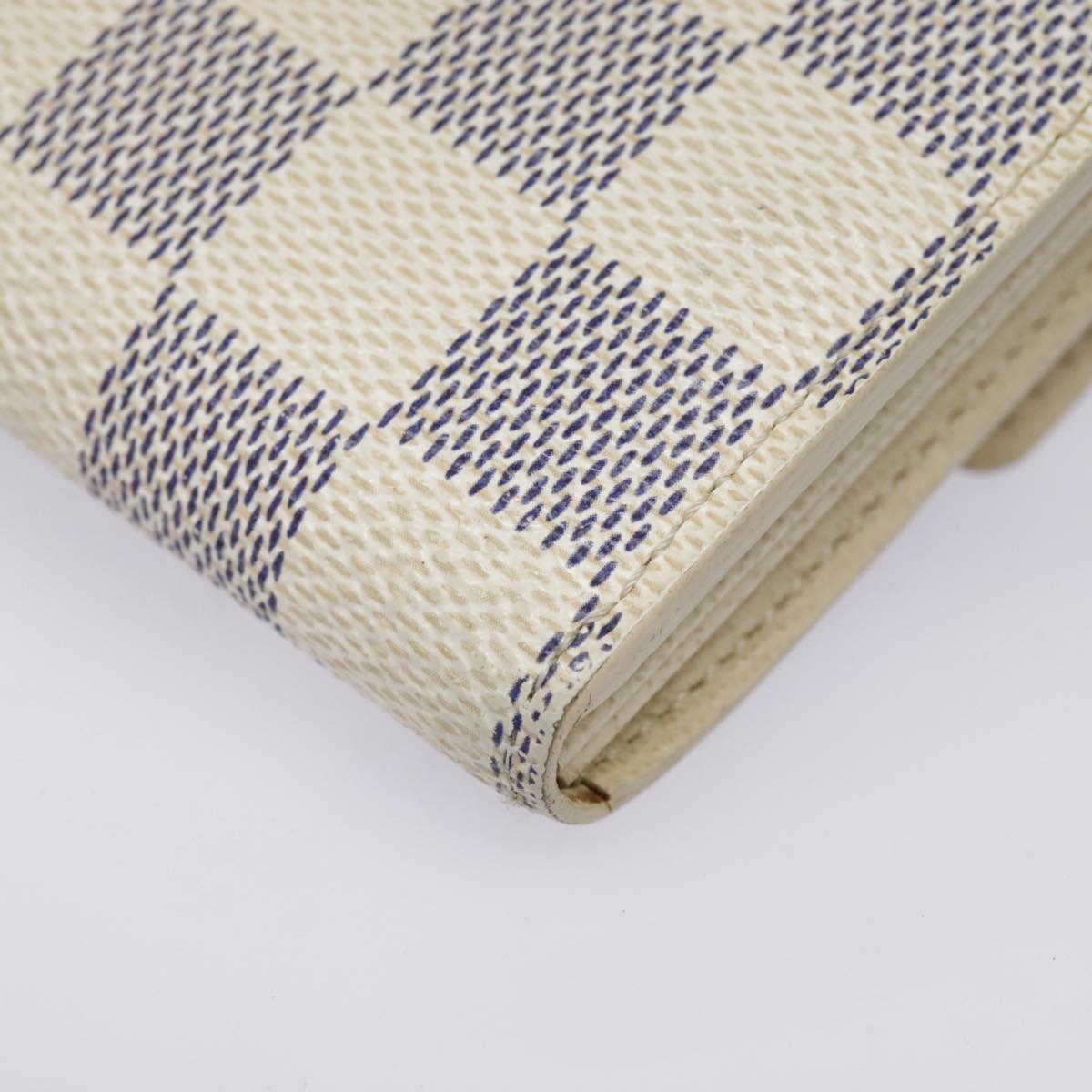 LOUIS VUITTON Damier Azur Portefeuille Sarah Long Wallet N63208 LV Auth yk15221