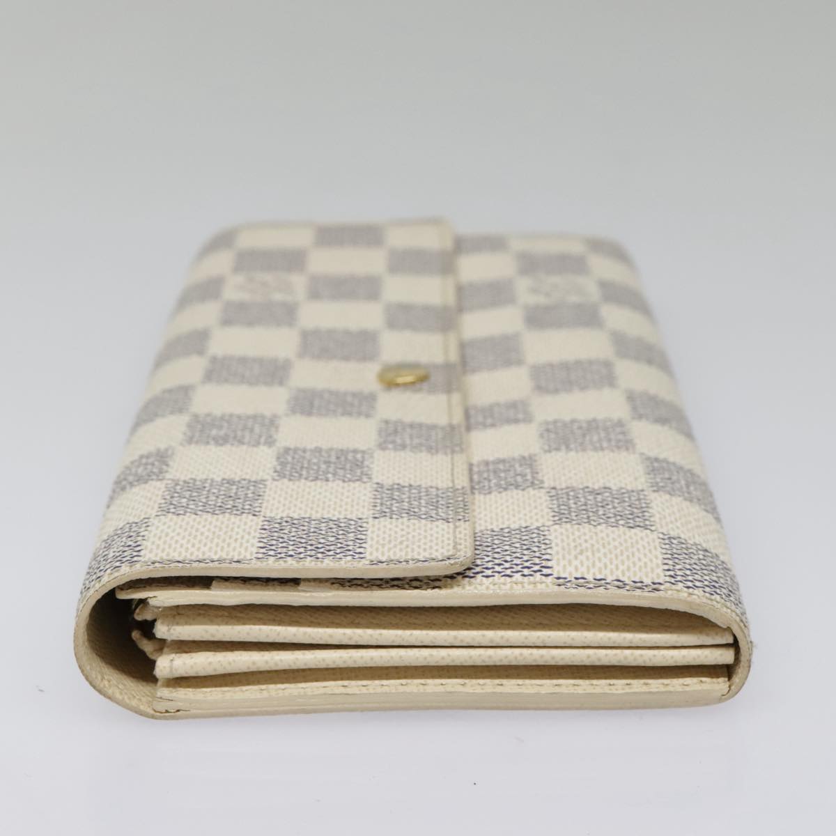 LOUIS VUITTON Damier Azur Portefeuille Sarah Long Wallet N63208 LV Auth yk15221