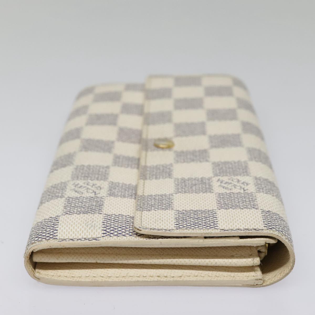 LOUIS VUITTON Damier Azur Portefeuille Sarah Long Wallet N63208 LV Auth yk15221