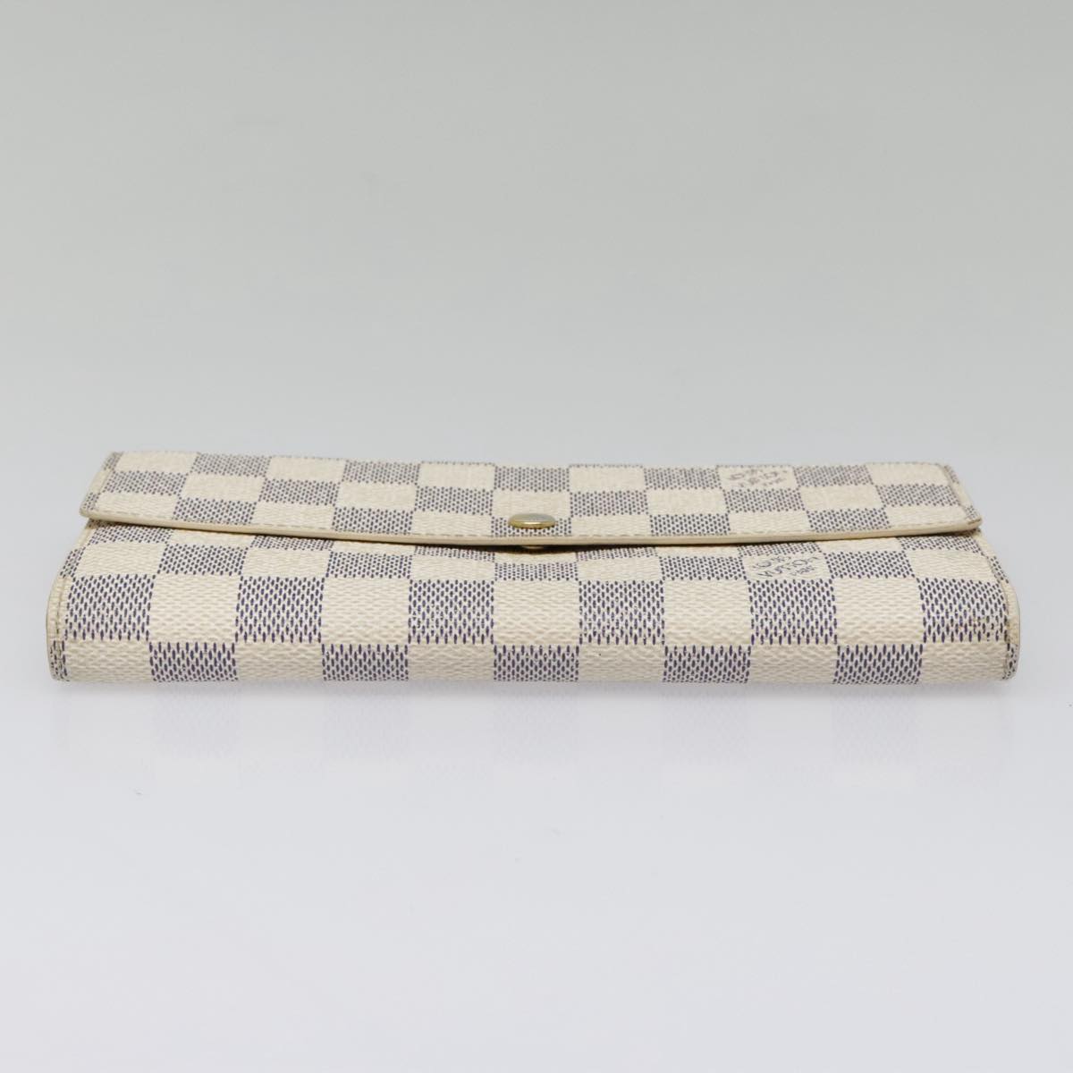 LOUIS VUITTON Damier Azur Portefeuille Sarah Long Wallet N63208 LV Auth yk15221