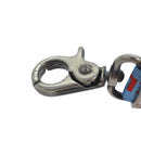 CHANEL Neck Strap Nylon Blue Silver CC Auth yk15223-2