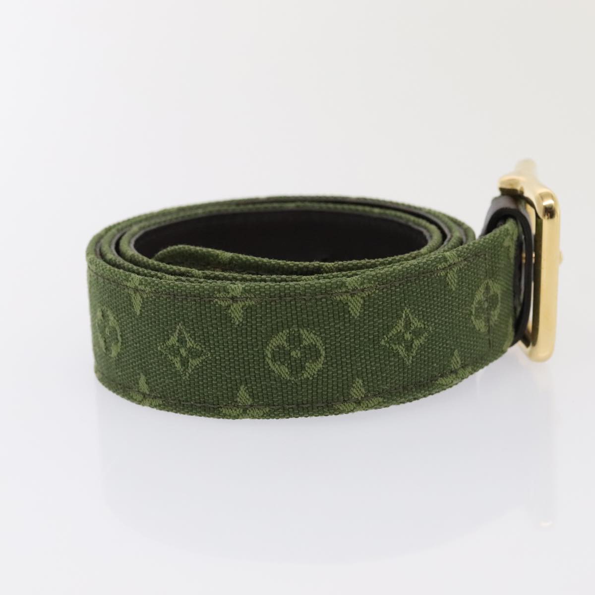 LOUIS VUITTON Monogram Mini Ceinture Belt 35.4"" TST Khaki M6823W Auth yk15257