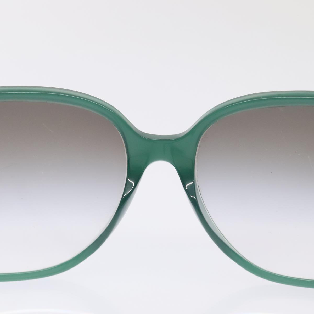 CHANEL Sunglasses plastic Green CC Auth yk15278